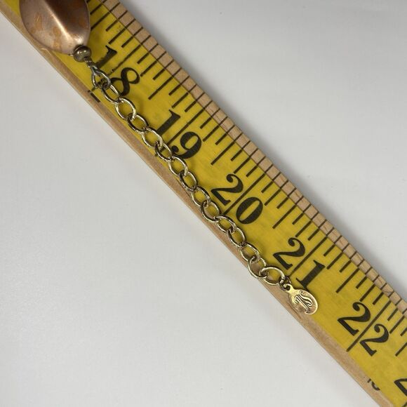 JS Collections Vintage Gold Tone Chunky Acrylic Beaded Statement Necklace Boho - Picture 9 of 9